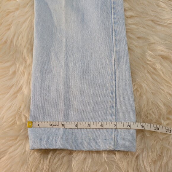 Vintage GWG Light Wash Scrubbies Creased Front High Rise Jeans Size 34x30 - Picture 5 of 16
